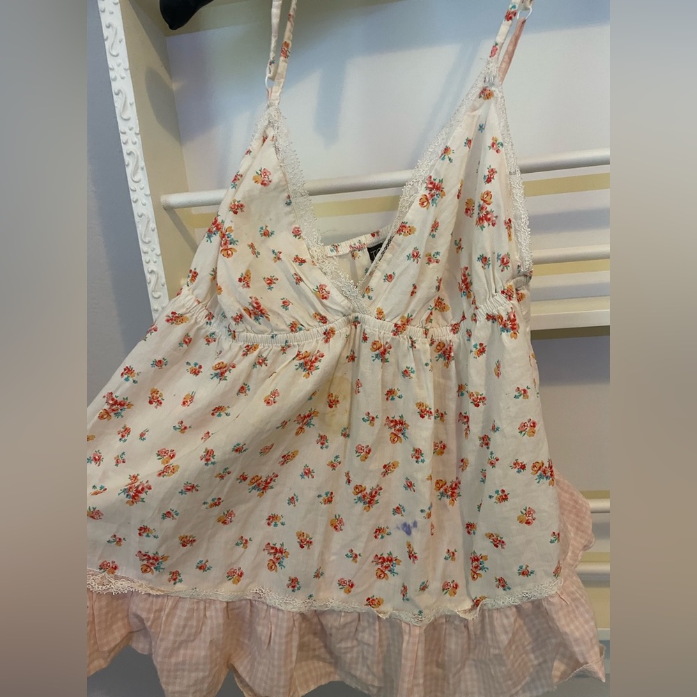 top shop floral top